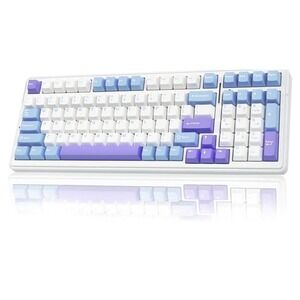 AULA F99 Wireless Mechanical Keyboard,Tri-Mode BT5.0/2.4GHz/USB-C Hot Swappable